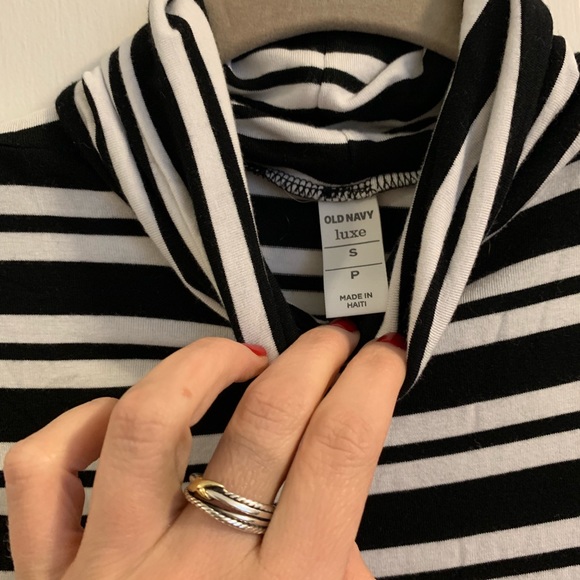 Old Navy Luxe Striped turtleneck, S - Picture 2 of 2